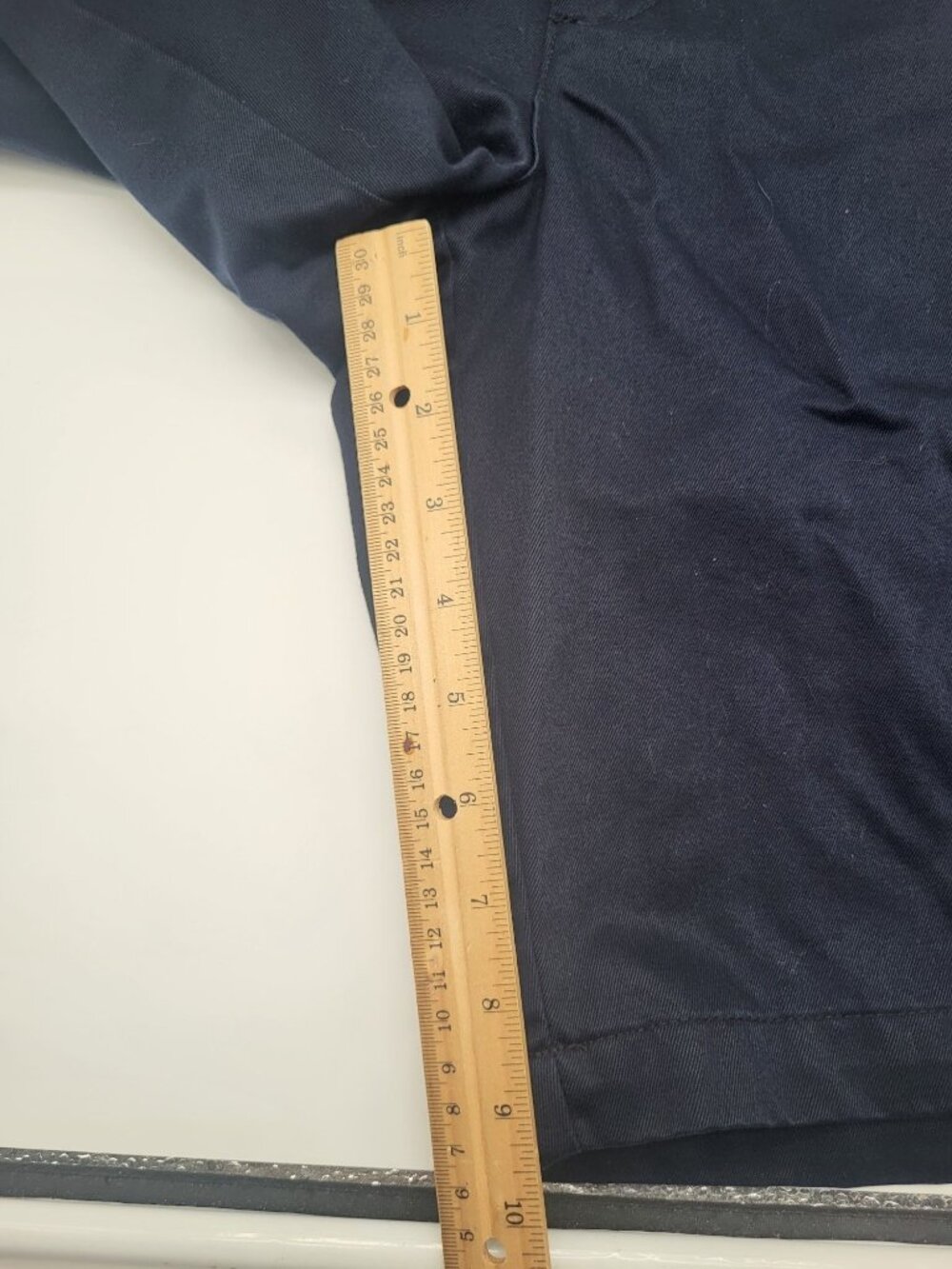 Gap Men's SZ 34 Navy Blue Chino Flat Front Shorts y2k Preppy Summer Vintage - Picture 5 of 11